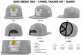 Good Energy Only™ 5-Panel Trucker Hat – Quarry